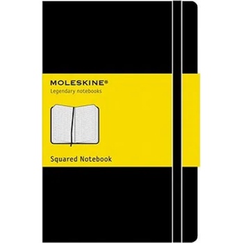Moleskine srl Moleskine Large Squared Hardcover Notebook Black | neuvedený autor