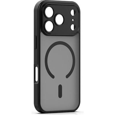 Gigapack iPhone 17 Pro GIGAPACK Силиконов калъф за телефон, удароустойчив, MagSafe, ЧЕРЕН (GP-187872)