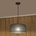 Helam Пендел на кабел ALBA 1xE27/15W/230V Ø 45 см, сив (HE1796)