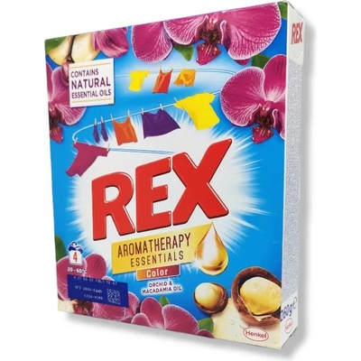REX прах за цветно пране, Orchid & Macadamia oil , 4 пранета, 260гр