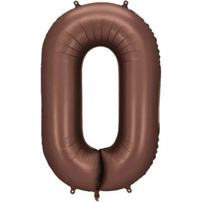 Party Deco Фолиев Балон - Цифра, 86 см, Мока - 0 (fb1s-0-494)