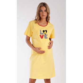 Vienetta dámska nočná košeľa materská Kačička Žltá