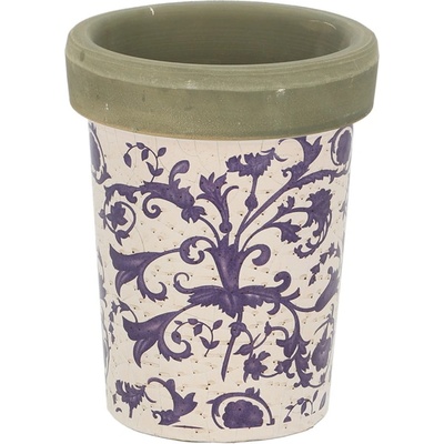 Květináč modrobílá keramika "AGED CERAMIC" 16 cm|Esschert Design