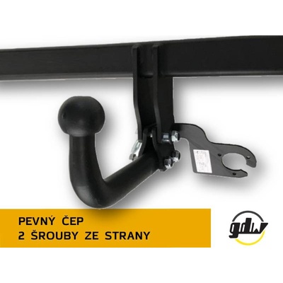 Tažné zařízení Peugeot Partner L2 (dlouhý) 2008-2018 (II), pevné 2 šr., GDW