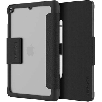 Griffin Survivor Tactical Case - хибриден удароустойчив калъф, тип папка за iPad 7 (2019) (черен)