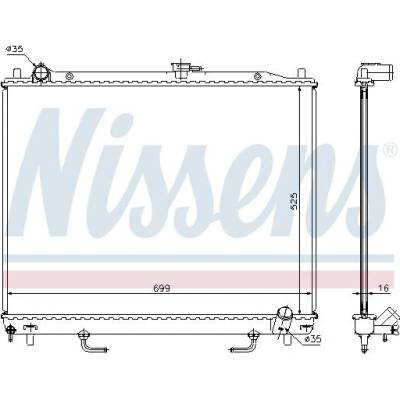 Chladič motoru NISSENS 68181A