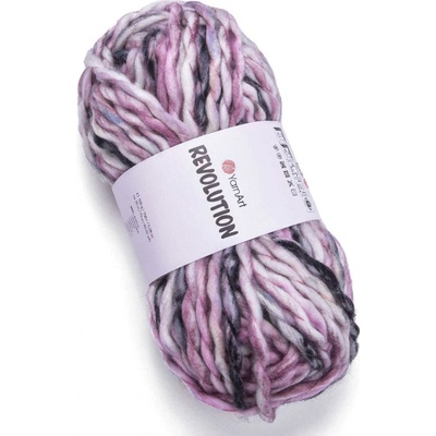 YarnArt pletací příze REVOLUTION 1618 růžová melírovaná, efektní, 150g/75m