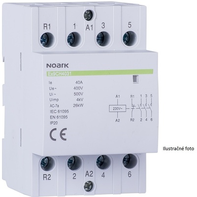 Noark stýkač 4NO / 25A / 230V, 102412