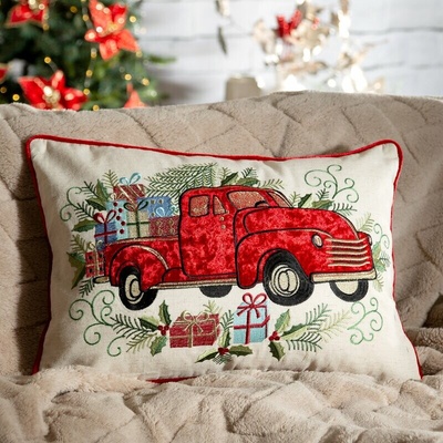 Eurofirany Vianočná autíčko 2 bežová Polyester 30 x 50 cm