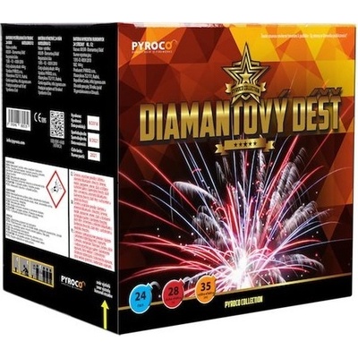 Diamantový déšťohňostroj 24 ran 30 mm – Hledejceny.cz