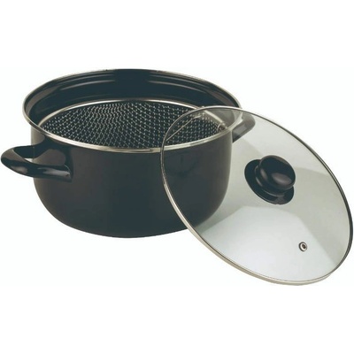 Rosberg 24 см (4.5 л) емайлирана тенджера с кошница Rosberg модел R51213J (R51213J)