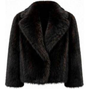 Biba Womens Carrie Faux Fur Overcoat - Brown