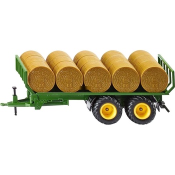 SIKU siku farmer ремарке за кръгли бали модел играчка, зелен/жълто злато (2891)