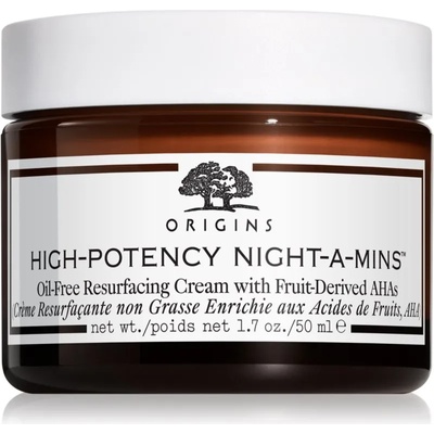 Origins High-Potency Night-A-Mins Oil-Free Resurfacing Gel Cream With Fruit-Derived AHAs регенериращ нощен крем за въстановяване плътността на кожата 50ml