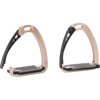 ACAVALLO Bezpečnostní třmeny Arena Alupro rosegold – Zboží Mobilmania