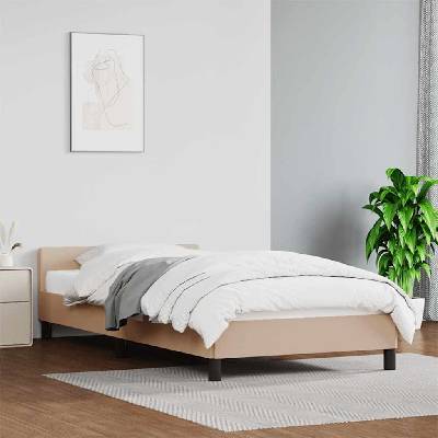zahrada-XL 347482 Rám postele s čelem bez matrace cappuccino