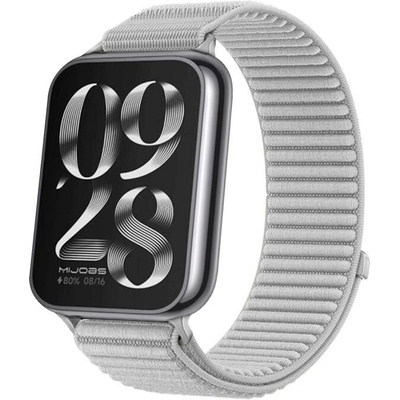 VSETKONAMOBIL 150577 NYLON HOOK AND LOOP Náhradný remienok pre Xiaomi Smart Band 10 Pro šedý