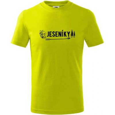 Jeseníky nápisTričko dětské bavlněné Limetková