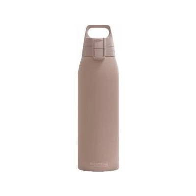 SIGG - Insulated drinking bottle - Thermos bottle Shield Therm One Dusk carbonated drinks - Leak-proof - Dishwasher safe - BPA-free - 90% recycled stainless steel - Warm gray - 1L - 6021.50