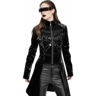 Devil Fashion Valley Of The Dolls Cyberpunk PU Trench Coat