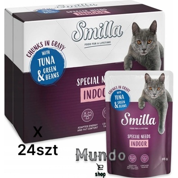 Smilla Indoor kúsky so zeleninou tuniak so zelenými fazuľkami 12 x 85 g