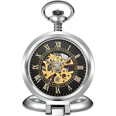 HARAHU Джобен часовник or-14334 - Сребристо / Черно kp14334 (or-14334)