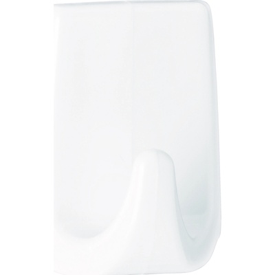 tesa® Permanent háčky bílé, obdélníkové Barva: bílá, Rozměr: ŠxVxH: 2,2 x 3 x 1,7 cm, Doplňující informace: 3 háčky, velikost S, obdélníkové, plast