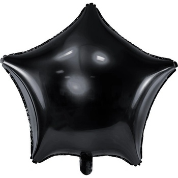 Party Deco Фолиев Балон Звезда, Черно
