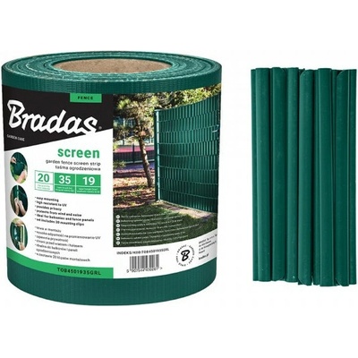 Bradas Krycia plotová páska 19 cm x 35 m, zelená