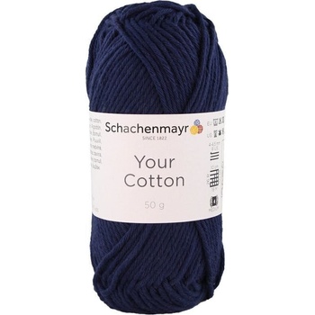 Schachenmayr Your Cotton 00050 Dark Blue Плетива прежда (9807019-00050)