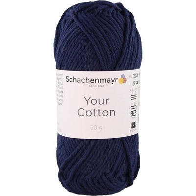 Schachenmayr Your Cotton 00050 Dark Blue Плетива прежда (9807019-00050)