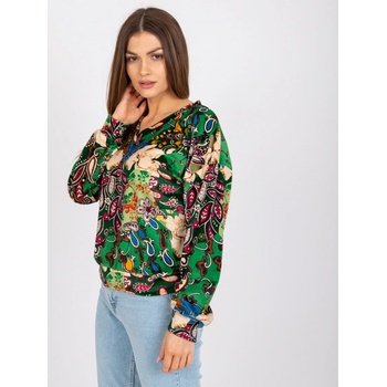 Green Women's Blouse with Ruby Prints Other