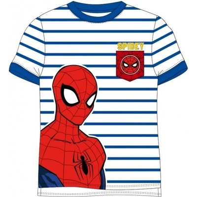 E plus M chlapčenské tričko s krátkym rukávom Spiderman Marvel modré