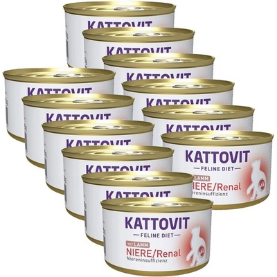 Kattovit Feline Diet Niere / Renal Lamb 12 x 85 g