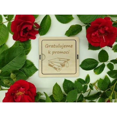 Dárková krabička na peníze D-decor - Gratulujeme k promoci