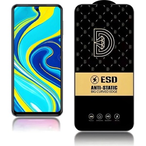 Xiaomi Diamond антистатично закалено стъкло за Xiaomi Redmi Note 9S - Черен KP24204