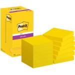 Post-it Super Sticky Notes, 12 pads (1080 sheets), 76mm x 76mm, Yellow - 654-S (654-S)