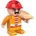 BanBao Детска играчка BanBao - Мини фигурка, Строител (B7219)