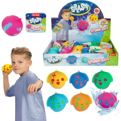 Teddies Míček z měkké houby do vody 6cm 6 barev