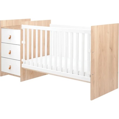 KikkaBoo ПДЧ бебешка кошара със скрин Ilana Wood - KikkaBoo