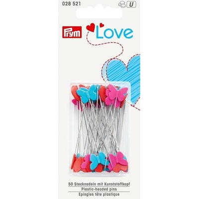 Prym Špendlíky quiltovací PRYM LOVE 10285210, růžovo-tyrkysové, 0,6x50mm, 50 kusů