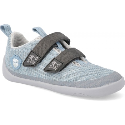 Affenzahn Barefoot tenisky Sneaker Knit Happy-Seal vegan šedé