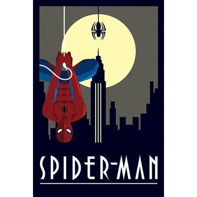 Plagát, Obraz - Marvel Deco - Spider-Man Hanging, 61 × 91.5 cm