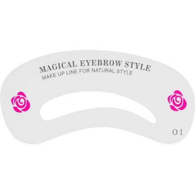 Lash Brow Eyebrow Stencil šablóny na obočie 24 ks