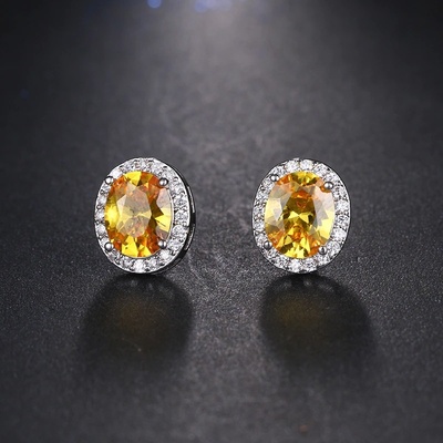 Sisi Jewelry Swarovski Elements Sophie Citrine E1289 žlutá