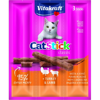 Vitakraft Cat Stick mini morka a jahňa 3 x 6 g