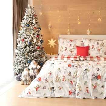 Matějovský Snowman Bavlna de luxe 40 x 40 cm