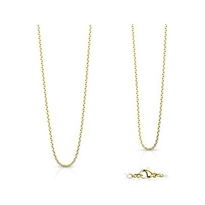 Šperky4U Zlacený ocelový řetízek OPE1166-015-45