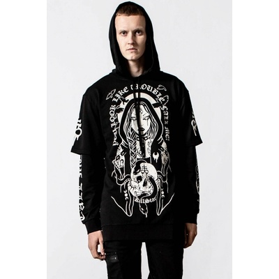 Killstar Trouble Hooded Layer Čierna