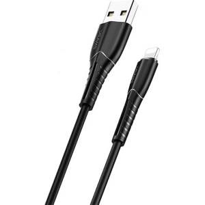 USAMS Kabel U35 Lightning 2A Fast кабел, черен (Usa000468)